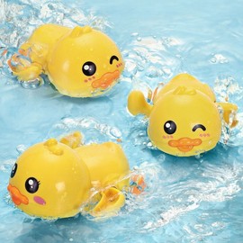 Baby Bath Water Play Toys - Duck and Dolphin Designs Free Size / [White Style Random] Pirate Duck 50ea