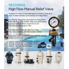 sixcow 98209800 High Flow Manual Relief Valve, Air Relief Manual