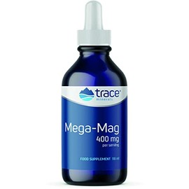 Trace Minerals Mega-Mag Magnesium Supplement - 4Fl Oz Low Sodium Dietary Supplement - Ultra-Concentrated 400mg