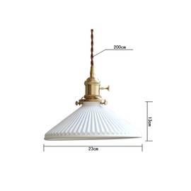 H XD GLOBAL E26 Modern Minimalist Creative Pendant Light, White Ceramic Chandelier, Dining Room Hanging Lamp, Bedroom Bedside Bar Hanging Light,Living Room Pendant Lamp (White)