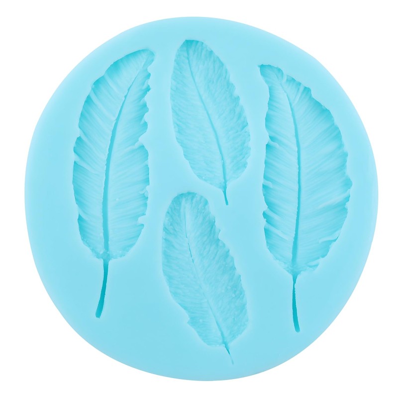 Feather Silicone Molds Peacock Feather Fondant Chocolate Mold
