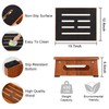 Wooden Step Stool with Non-Slip Rubber Feet Step, Heavy Duty