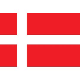 Premium Flag - 90 x 150 cm / 150 cm / 90 cm - Made of Polyester with Golden Eyelets - Durable and Weatherproof (Denmark)