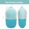 Reusable Cube Silicone Mold Ice Roller With Brush For Face