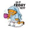 Spreadshirt Garfield is It Friday Yet Sticker, 10 x 10
