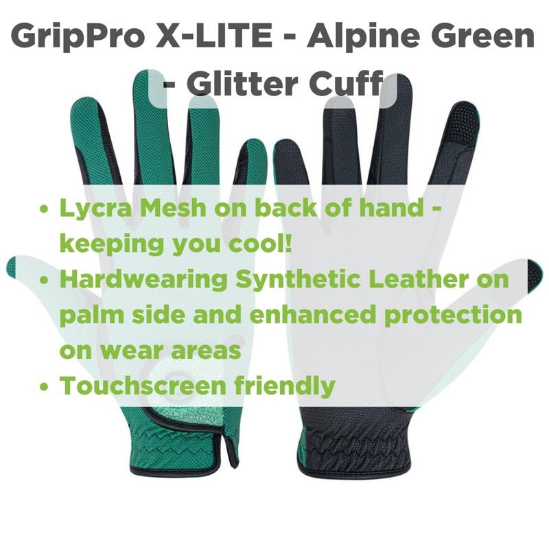 eGlove - eQUEST GripPro X-LITE Horse Riding Gloves - Lightweight,