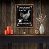 Homebody Accents Wood-Framed Black Chickens, The Pet That Poops Breakfast