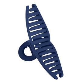 Hair Claw Clips, Medium Hair Claws Clips Non Slip Hair Clamps Clips Decorative Hair Accessories for Women (Navy Blue)