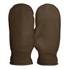 Pratt and Hart Snowfall Women’s Deerskin Leather Mittens with Finger