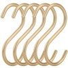 20Pcs Gold S Hooks,Aluminum Alloy S Shaped Universal Hooks,Heavy Duty