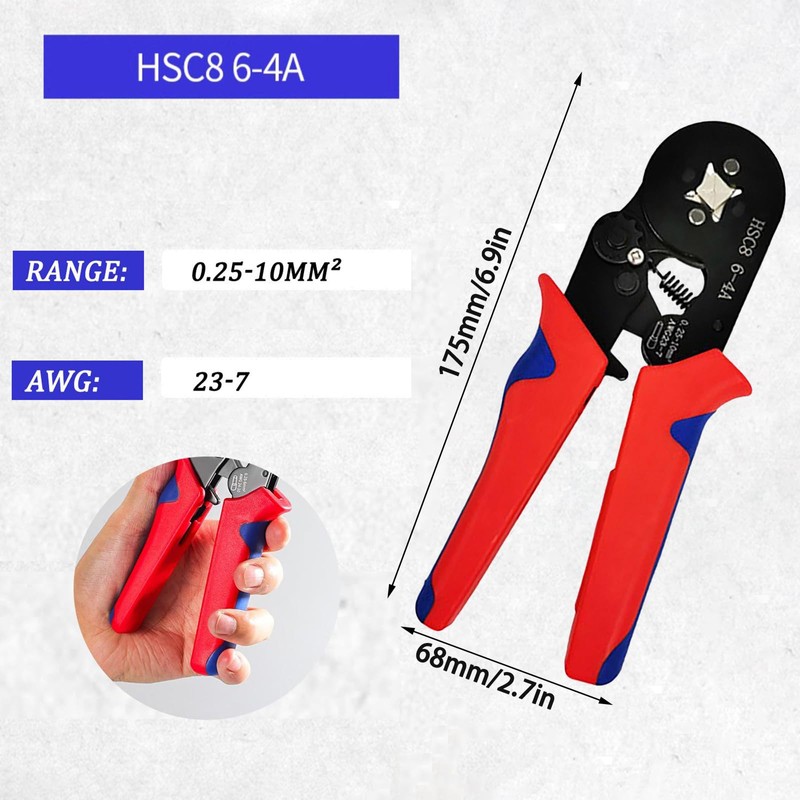 Generic Wire Ferrule Crimping Kit with 1250PCS Ferrules & Self-adjustable