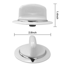 2PCs WE1M654 Dryer Timer Control Knob Compatible for GE Dryers DLSR483EE0WW, DLSR483EE1WW, DLSR483EE2WW, DLSR483EG0WW, DLSR483EG1WW, DLSR483EG2WW, DLSR483EG3WW Updated Replacement
