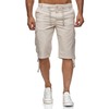 Reslad RS-3001 Men's Linen 3/4-Length Cargo Beach Shorts - s