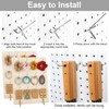 MAIXINNEW 50 Pcs Peg Board Shelving Hook Metal, Pegboard Accessories