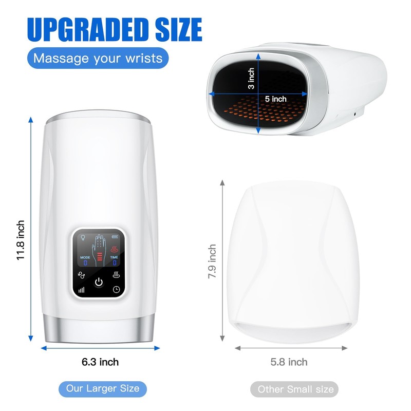Hand Massager with Heat and Compression for Arthritis Carpal Tunnel