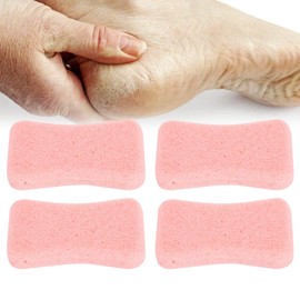 4 Pieces Pumice Stone for Feet, Callus Exfoliating Stone, Feet, Hard Skin Remover, Pedicure Scrubber for Feet, Hands and Body (Pink)