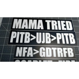 5-pack Grateful Dead Bumper Stickers V4 Jerry Garcia Mama Tried NFA Bob Weir