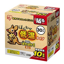 Iris Ohyama 30HM Disposable Warmer, Stick-on, Low Temperature, Mini Size, 30 Pieces, Made in Japan