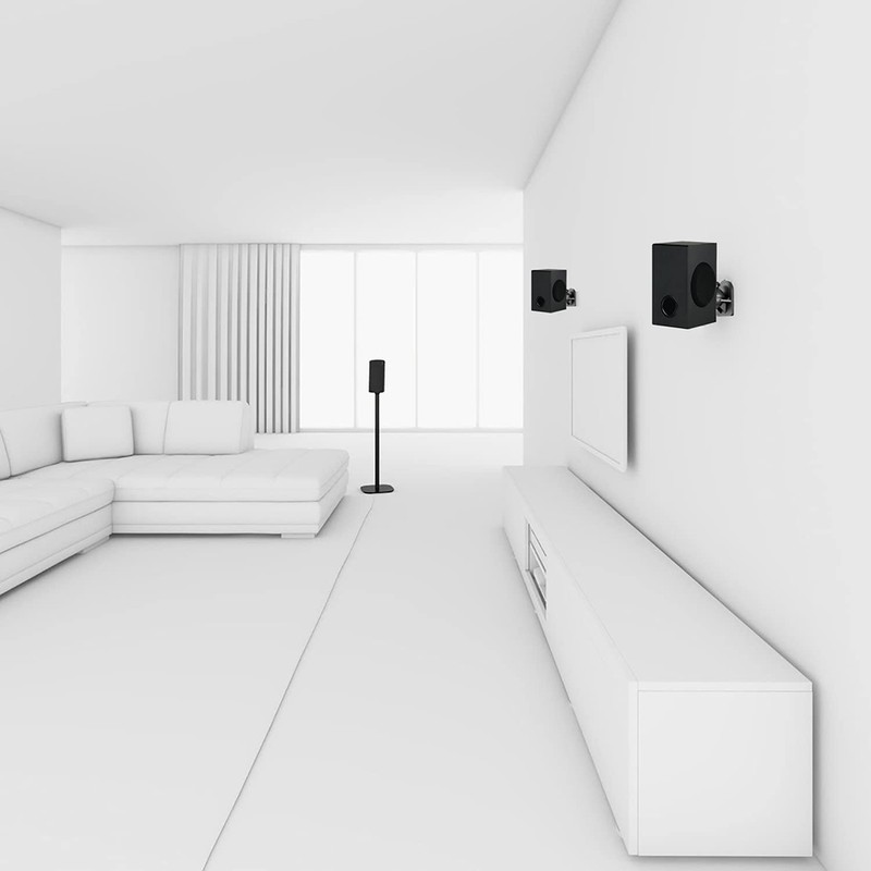 2 pcs Nylon Speaker Wall Mount Brackets Adjustable Bracket for