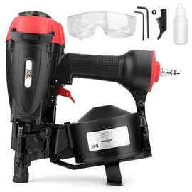 3PLUS HCN45SP 11 Gauge 15 Degree 3/4" to 1-3/4" Coil Roofing Nailer Pneumatic Roof Nail Gun