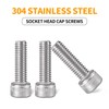 Cicidorai M8-1.25 x 30mm Socket Head Cap Screws Bolts, 304