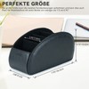 MOLSHINE Remote Control Holder with 5 Compartments, PU Leather Remote