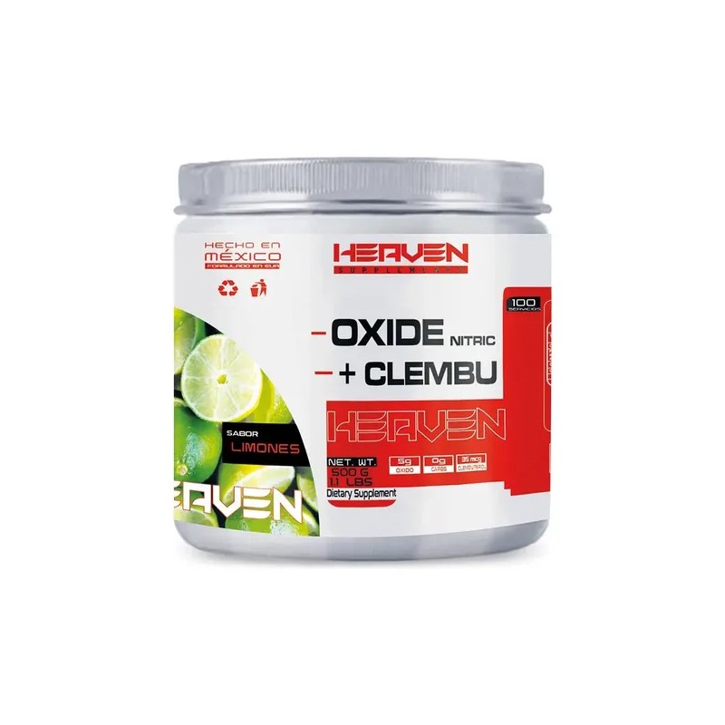 Suplemento Pre Entreno Polvo Limón Óxido Nítrico Clembuterol 500g Mr.