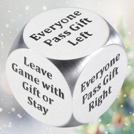 Santa Swap Gift Exchange Dice, White Elephant Gifts Exchange, Exchange Dice Game, Small Dice, Christmas Games for Adults, Home Office Christmas Party Gifts, Secret Santa Gifts Women Men