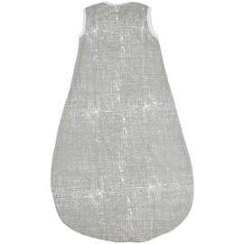 MEYCO Baby Fine Lines 100% Cotton Full Zip Sleeping Bag - Skin-friendly, Wrinkle Resistant, Perfect Fit, Size 74, Grey