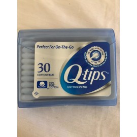 Q-tips Q Tips No Touch Cleaning Makeup Compact Case Travel 30 Ears Crafts Car Purse