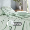Codi Full Size Comforter Set with Sheets, Sage Green Bed