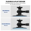 BRDRC Flexible Adhesive Mount for Insta360, 3 Packs Helmet Sticky