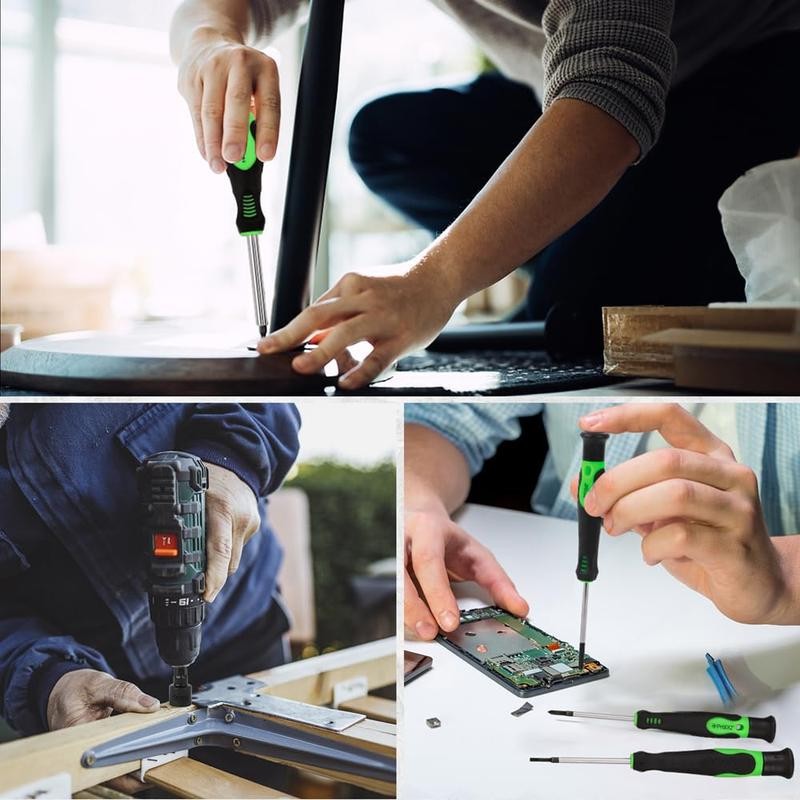 SWANLAKE 86PCS Magnetic Screwdriver Set,Includes Slotted/Phillips/Torx Mini Precision Screwdriver, Replaceable