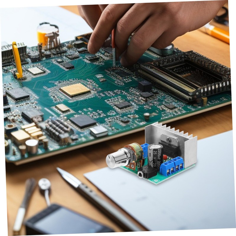 BIUDECO Dual Channel Power Amplifier Stereo Board Led Indicator Output