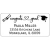 Atelier Elegance Custom Labels, Congrats Grad, Any Name, Any Address