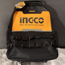 Ingco Tool Backpack,Tool Bag with Laptop Compartment, Professional Multifunction