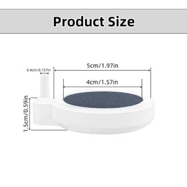 JLEivvi 2 PCS Air Bubbler Stone for Aquarium Fish Tank 1.97 Inch Nano Airstone for Aquarium Fish Tank Accessories for Oxygen Diffuser