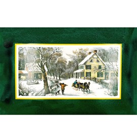 Home Made Creamy Carmel Apple Fudge - 24 OZ Currier and Ives Gift Box