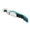 True Truetap Teal Waiter's Double Hinged Corkscrews, Blue