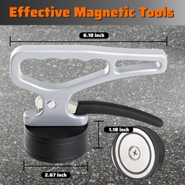 Magnetic Pickup Tool, Stainless Steel Lifting Magnet Sweeper, for Welding, Metal Separation, Laser Cutting, Micro-Adjustable