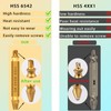 Llewyn Screw Extractor Damaged Screw-Remover - 6 Pcs HSS 6542