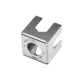 Hosco 5 in 1 Multi-Purpose Guitar Nut Cube Stainless Steel Luthier Shop Tool MIJ