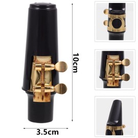 Norhogo Alto Saxophone Mouthpiece, Saxophone Mouthpiece Alto Saxophone Mouthpiece Kit with Head Saxophone Parts Accessories Comes with 2 small round tooth pads