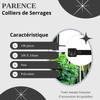 PARENCE. - Set of 100 Plastic Cable Ties - 100