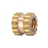 Cylinder Knurled Threaded, 100Pcs Lightweight Insert Embedment Nut, Heat-Resistant M2