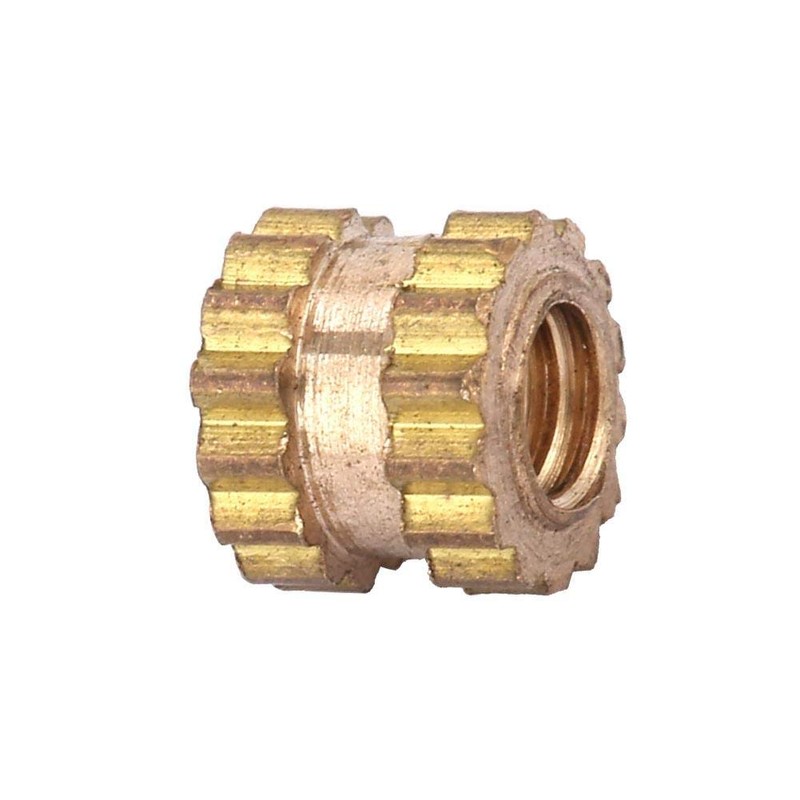 Cylinder Knurled Threaded, 100Pcs Lightweight Insert Embedment Nut, Heat-Resistant M2