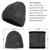 3 Pieces Womens Beanie Hat Scarf Touch Screen Gloves Set