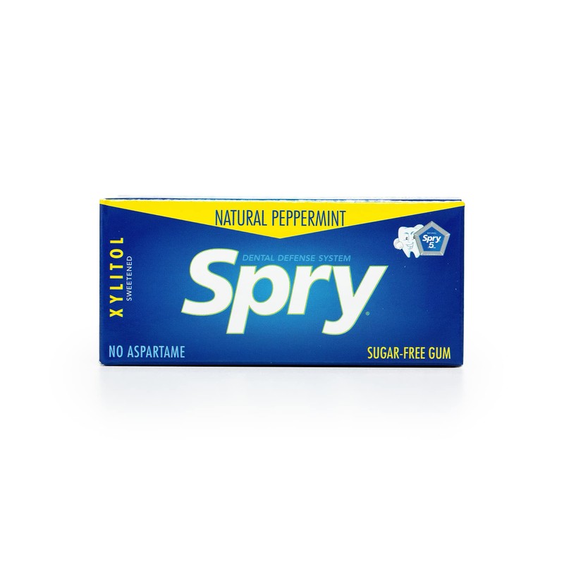 Spry Fresh Natural Xylitol Chewing Gum Dental Defense System -