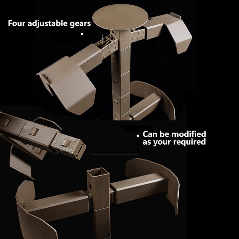Zhongren Tactical Gear Stand Helmet Display Holder Store Tree Rack