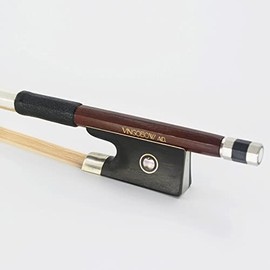 Brazilwood Violin Bow 3/4 Size Advanced Level Fiddle Bow Natural Fine Horsehair Clean Sound Fiddle Bow
